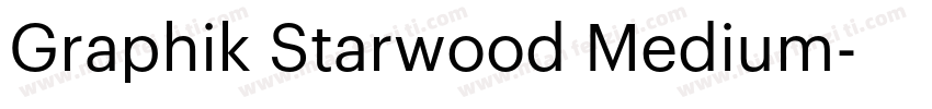 Graphik Starwood Medium字体转换